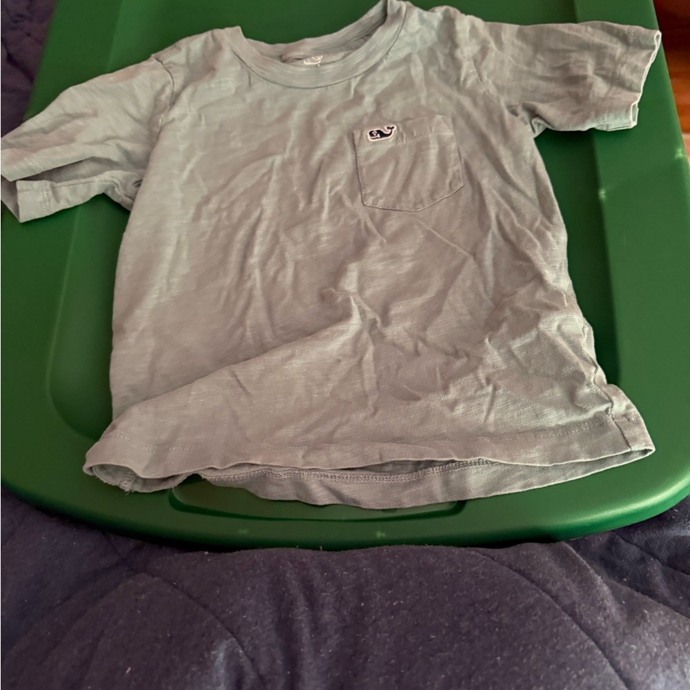 Vineyard Vines Green Short Sleeve Tee Soft Cotton Crew Neck